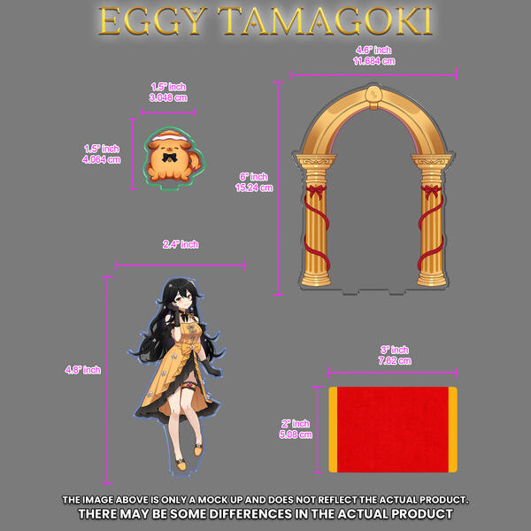 Eggy Standee Size